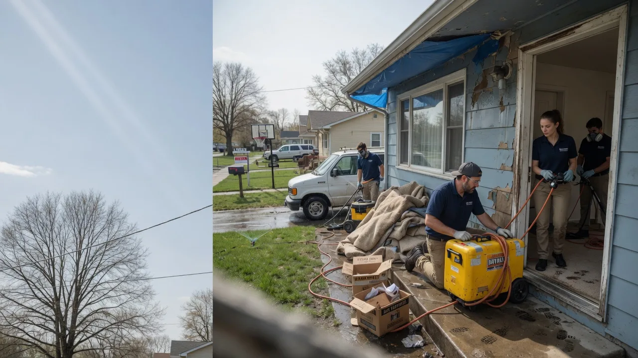 Basement Flood Cleanup in Houston, OH near me